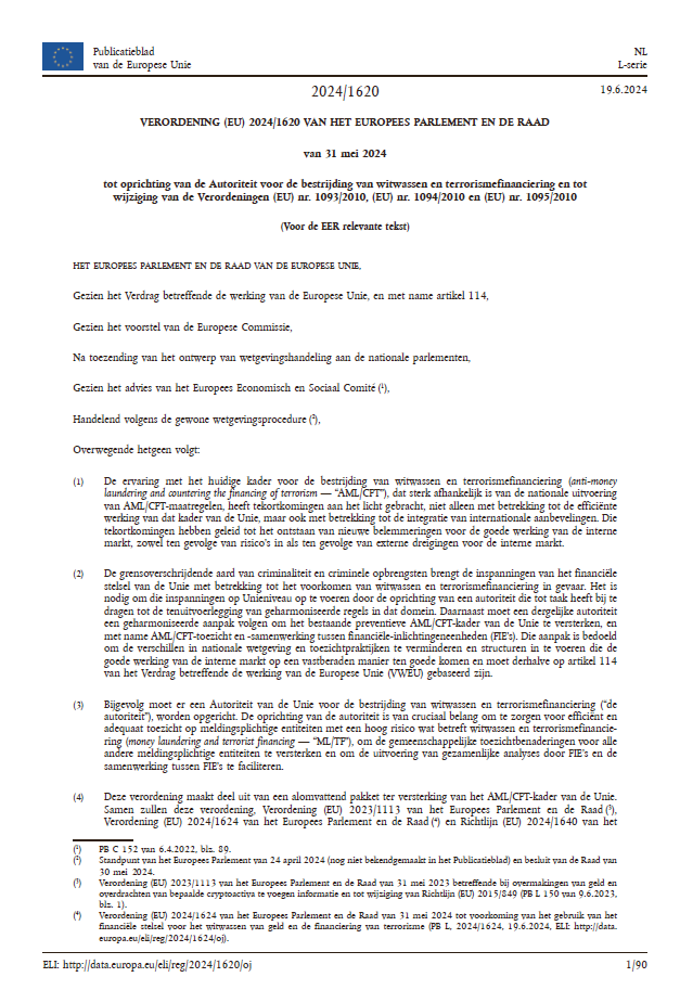 Verordening (EU) 2024/1620